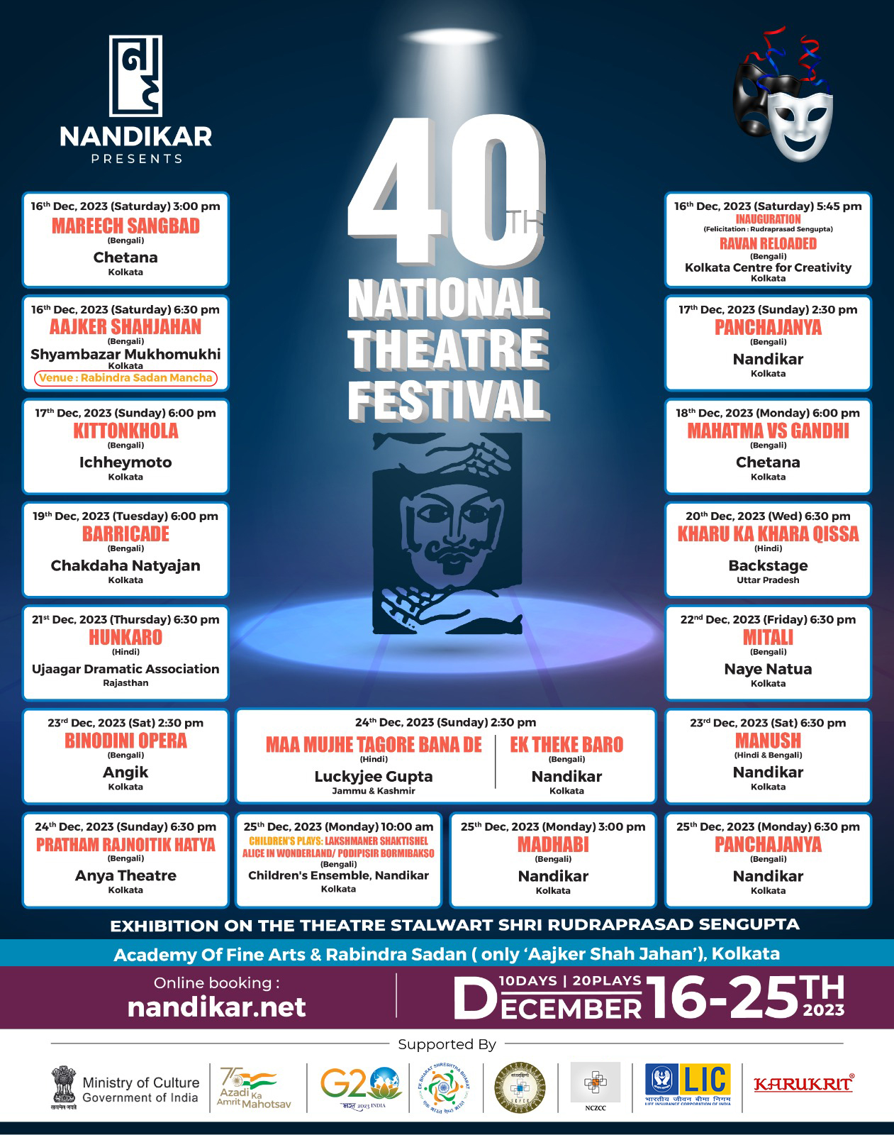 Nandikar's 40th National Theatre Festival 2021